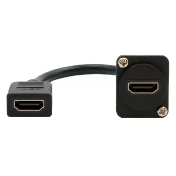 EXSYS EX-49163 D-tyypin HDMI-kaapelisovitin, naaras–naaras, 20 cm