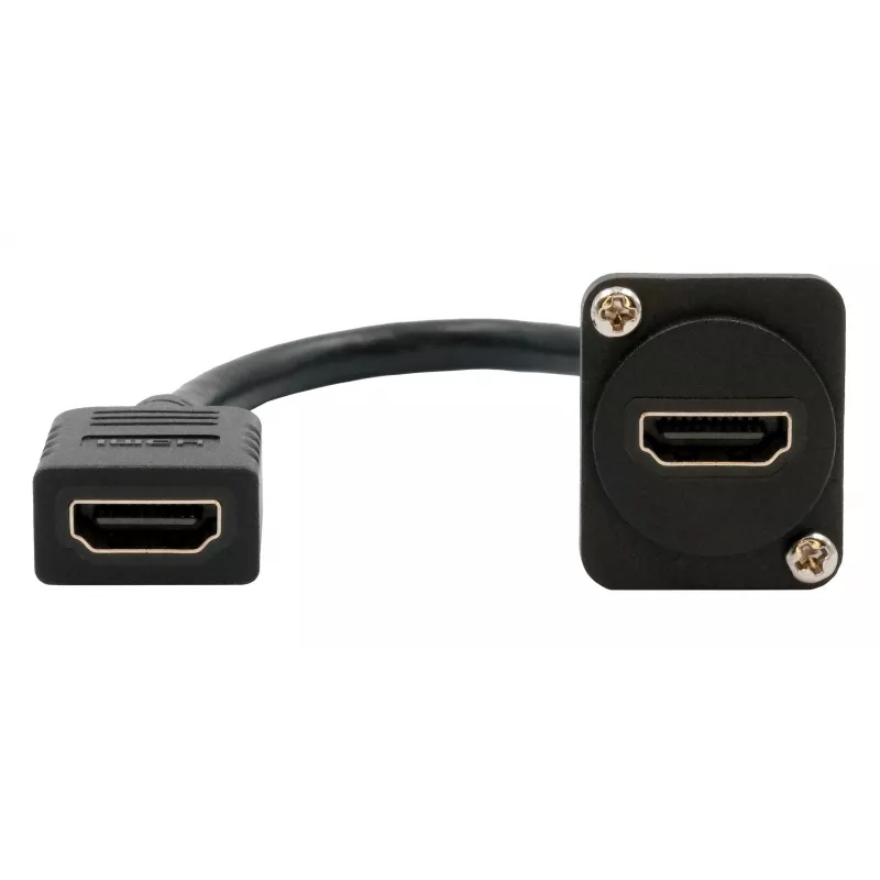 EXSYS EX-49163 D-tyypin HDMI-kaapelisovitin, naaras–naaras, 20 cm