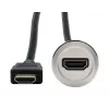 EXSYS EX-49180 metallinen paneeliasennus-HDMI-adapteri, liitäntä urokseen, 30 cm