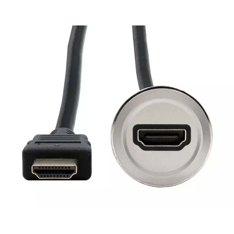 EXSYS EX-49180 metallinen paneeliasennus-HDMI-adapteri, liitäntä urokseen, 30 cm