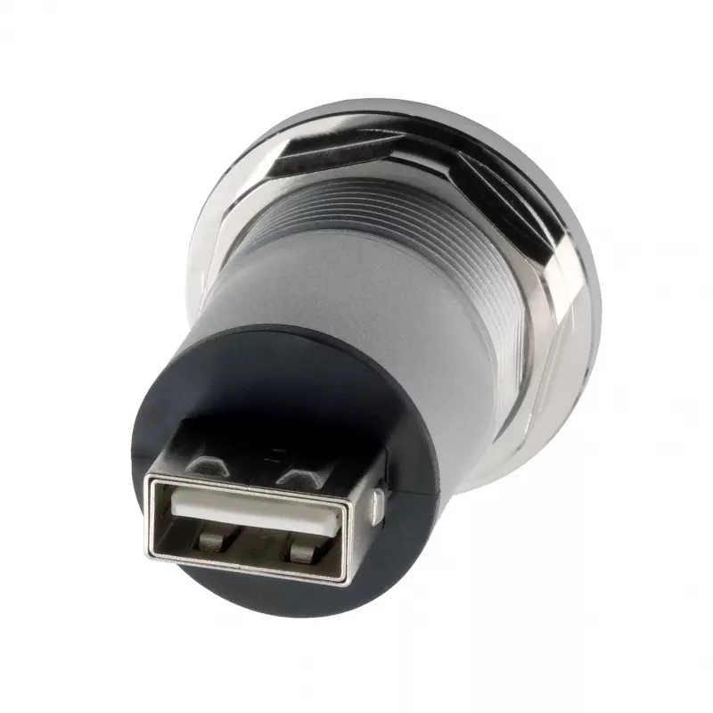EXSYS EX-49193 metallinen paneeliasennus-USB-2.0-adapteri USB-B liitäntä USB-A liitäntään