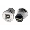 EXSYS EX-49193 metallinen paneeliasennus-USB-2.0-adapteri USB-B liitäntä USB-A liitäntään