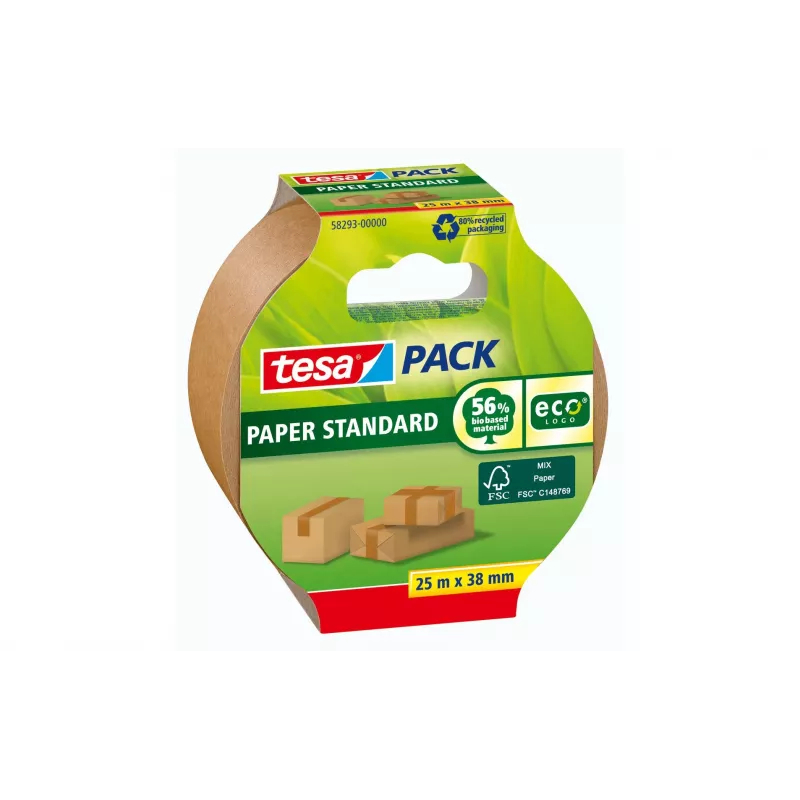 tesa STANDARD ecoLogo® 58293 pakkausteippi ruskea 25 m x 38 mm