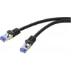 Renkforce RF-6830464 CAT 6a S/FTP verkkokaapeli, RJ45, 5 m, musta