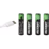 VOLTCRAFT Micro (AAA) Li-Ion akku 500 mAh 1,5 V 4 kpl:n pakkaus (VC-17275565)