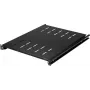 Renkforce RF-7112942 19 inch rack-hylly 1U ulosvedettävä musta
