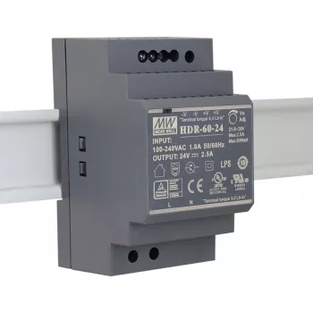 EXSYS EX-6973 DIN-kiskokiinnitteinen virtalähde 60W 24V 2,5A