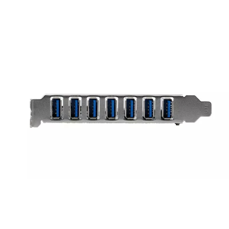EXSYS USB 3.2 Gen 1 PCIe -kortti 7 liitännällä (VIA-piirisarja) EX-11088-2