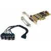 EXSYS EX-45368 PCIe 8S sarjaportti RS-232/422/485 -kortti sis. Low-Profile-kiinnike (SystemBase)