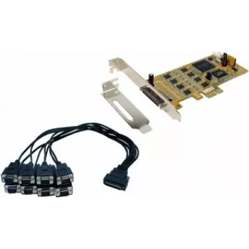EXSYS EX-45368 PCIe 8S sarjaportti RS-232/422/485 -kortti sis. Low-Profile-kiinnike (SystemBase)