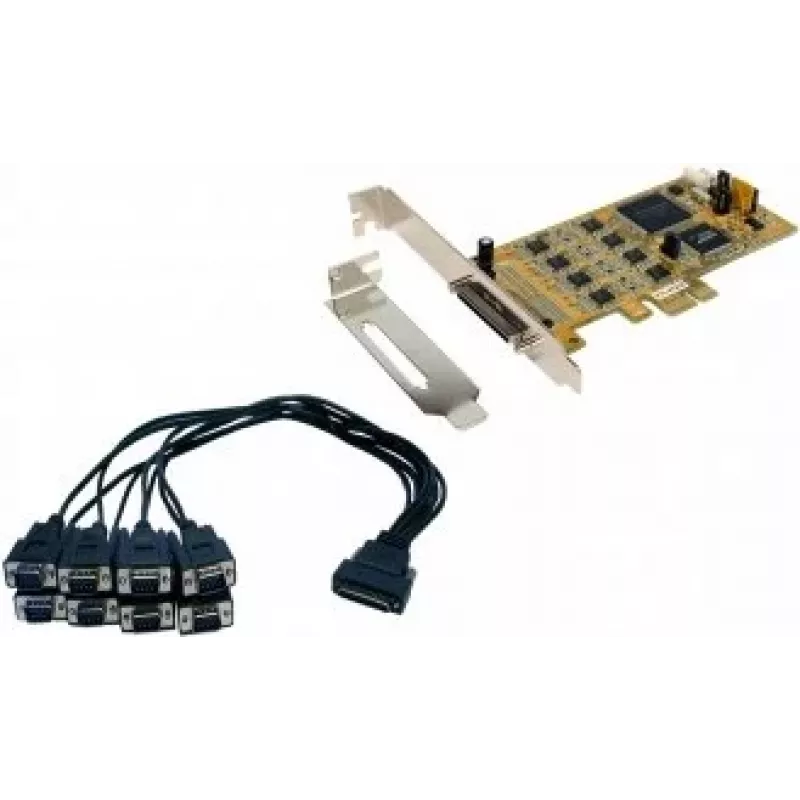 EXSYS EX-45368 PCIe 8S sarjaportti RS-232/422/485 -kortti sis. Low-Profile-kiinnike (SystemBase)