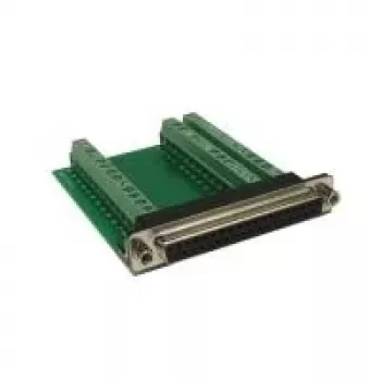 EXSYS EX-49040 D-SUB 37-pin pistoke ruuviliitinrimaan -adapteri, vihreä/hopea