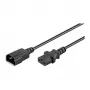 MicroConnect PE1413BL18 virtakaapeli C14–C13 1,8 m musta