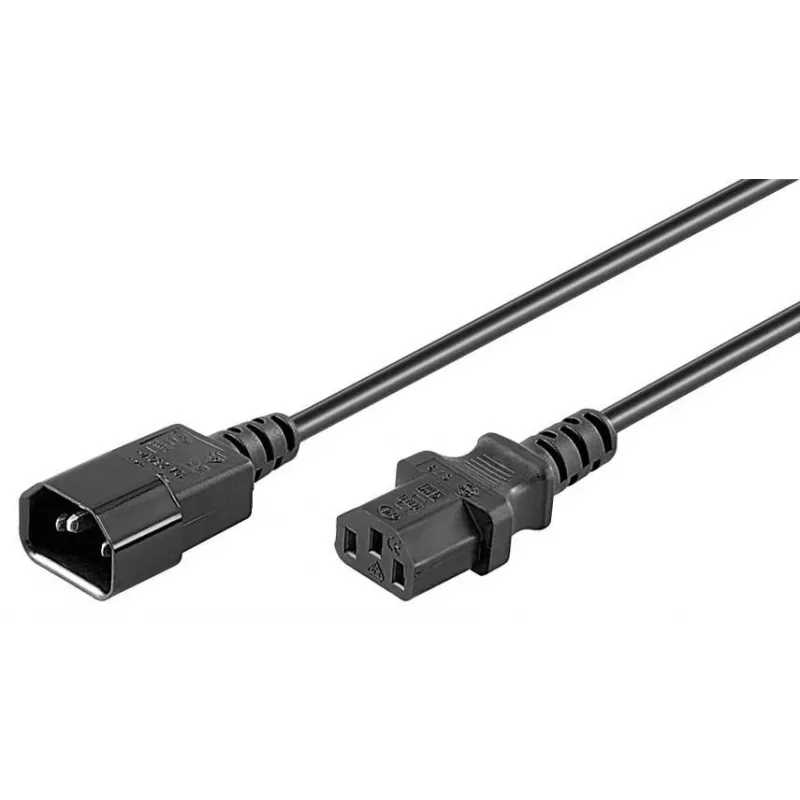 MicroConnect PE1413BL18 virtakaapeli C14–C13 1,8 m musta