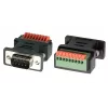 EXSYS EX-49110 DB9-pistoke 9-pin ruuviliitinrima -adapteri painonapilla