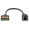 EXSYS EX-49120 RJ45-liitin 8-pin riviliitin -adapterikaapeli, CAT.6, 30 cm, painonapilla