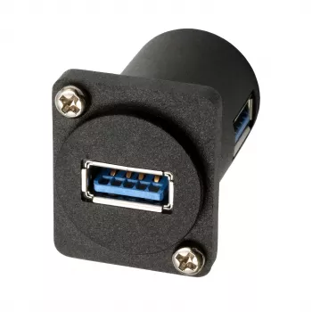 EXSYS EX-49154 D-tyypin adapteri USB-A-liitin liittimeen 90°, USB 3.2 Gen 1