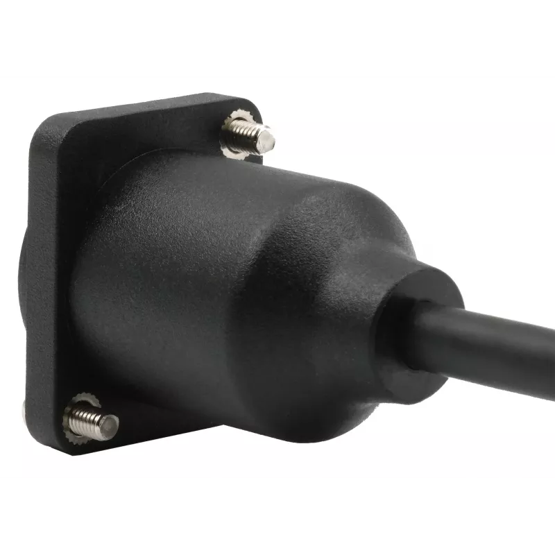 EXSYS D-tyypin RJ45-liitin pistokkeeseen -adapterikaapeli, CAT.5e, 20 cm, musta EX-49159
