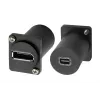 EXSYS EX-49170 DisplayPort–Mini DisplayPort -liitin asennusadapteri, 4K UHD