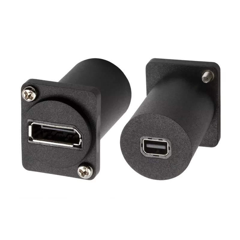 EXSYS EX-49170 DisplayPort–Mini DisplayPort -liitin asennusadapteri, 4K UHD