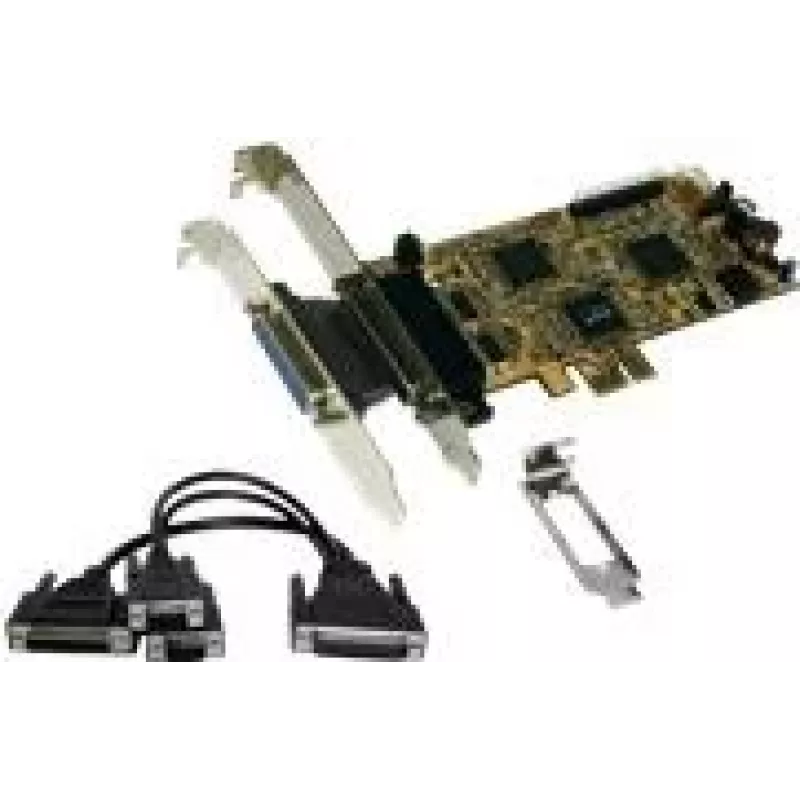 EXSYS EX-44344 2S/2P PCI-Express Multi-I/O -kortti Octopus-kaapelilla, RS232 & IEEE1284