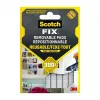 3M Scotch-Fix kiinnitysneliöt 11 mm x 15 mm valkoinen 64 kpl:n pakkaus 7100263372