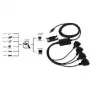 EXSYS EX-1324 USB 2.0 - 4-porttinen RS-232 sarja-adapteri, metallikotelo, FTDI-piirisarja, 921,6 Kbps, DB9-urosliitin