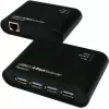 EXSYS EX-1445 Gigabit Ethernet -jatkosarja 2-johtimisen yli, 500 m, musta
