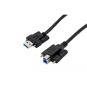 EXSYS EX-K1572V USB 3.0 -kaapeli, 2m, tyyppi A -uros tyyppi B -uros, musta