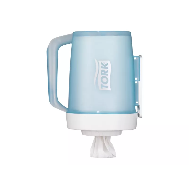 TORK Mini Centrefeed -annostelija valkoinen ja turkoosi M1 658002