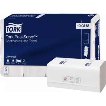 TORK PeakServe® Continuous™ käsipyyhe H5 Interfold, 1-kerroksinen, valkoinen, 4920 pyyhettä (100585)