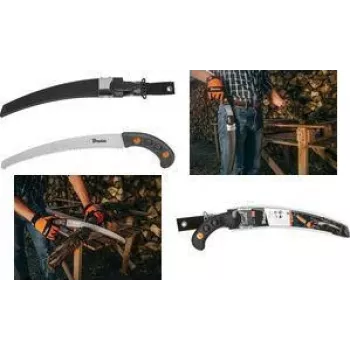 Bradas V-SERIES puutarhasaha kotelolla, 320 mm SK5 karkaistu terä, kolminkertaisesti hiottu hampaat, vetoleikkaus KT-V1404K