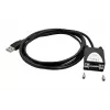 EXSYS EX-1311-2IS USB 2.0 - RS-232 sarja-adapteri FTDI FT232RL -piirisarjalla, 921,6 Kbps, DB9-urosliitin, 0,8 m kaapeli