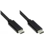 EXSYS EX-K1585-0.2 USB-C-kaapeli 0,2 m, USB 3.2 Gen 1, musta