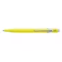 Caran d'Ache 849 PopLine Fluo kuulakärkikynä, fluoresoiva keltainen, sininen muste, medium 849.470