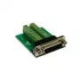 EXSYS EX-49015 D-SUB 15-pin pistoke 16-pin ruuviliitinrimaan -adapteri, vihreä/hopea