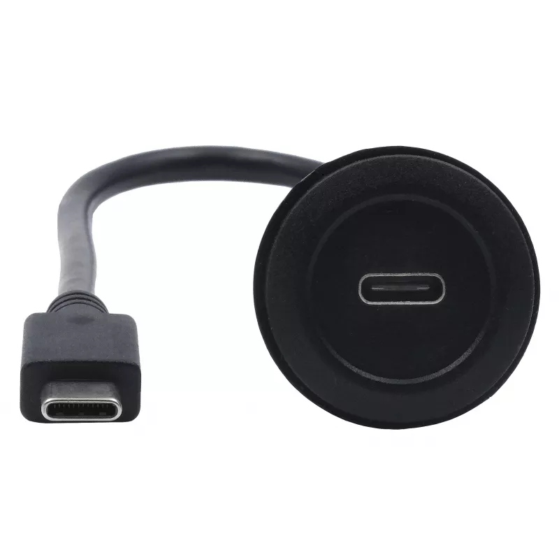 EXSYS EX-49222 USB-C paneeliasennus-adapterikaapeli, USB 3.2 Gen 2, 10Gbps, 100W PD, 30cm