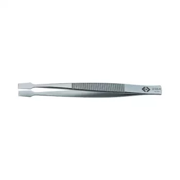 C.K Tools T2364 teollisuuspinsetit 120 mm ruostumaton teräs hieno kärki suora antimagneettinen haponkestävä
