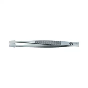 C.K Tools T2364 teollisuuspinsetit 120 mm ruostumaton teräs hieno kärki suora antimagneettinen haponkestävä