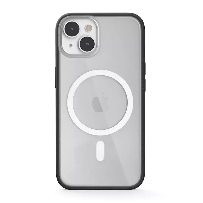Woodcessories ECO643 iPhone 14 Plus kotelo - ympäristöystävällinen musta & läpinäkyvä takakansi