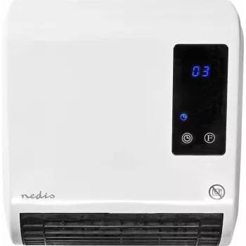 Nedis HTBA20WT -keraaminen lämmitin 1500 W valkoinen/harmaa jopa 20 m²