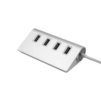 EXSYS EX-1134-2 USB 3.2 Gen 1 4-porttinen keskitin USB-C-kaapelilla ja USB-A-sovittimella