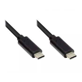 EXSYS EX-K1585-0.5 USB-C - USB-C -kaapeli 0,5m musta