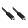 EXSYS EX-K1585-0.5 USB-C - USB-C -kaapeli 0,5m musta