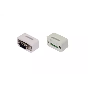 EXSYS EX-47995 9-pin D-SUB - 5-pin riviliitin sarjaporttisovitin, valkoinen