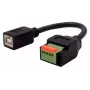 EXSYS EX-49130 USB 2.0 sovitin USB-B naaras - 5-pin riviliitin painonapilla, 15 cm