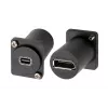 EXSYS EX-49169 D-tyypin sovitin Mini DisplayPort naaras - DisplayPort naaras paneeliasennus