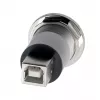 EXSYS EX-49192 metalli USB 2.0 Type-B naaras-naaras asennussovitin