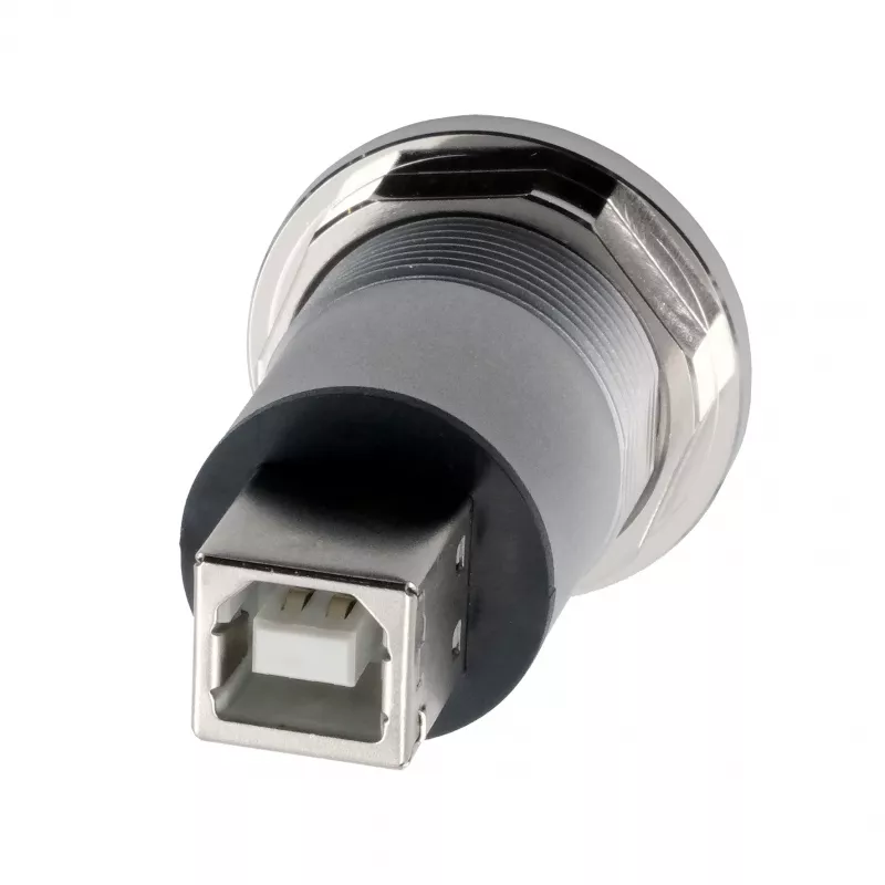 EXSYS EX-49192 metalli USB 2.0 Type-B naaras-naaras asennussovitin