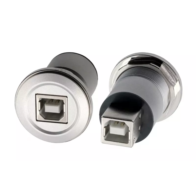 EXSYS EX-49192 metalli USB 2.0 Type-B naaras-naaras asennussovitin